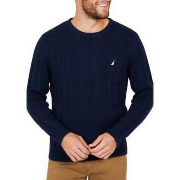 Nautica Mens Cable-Knit Sweater, Various Sizes - Picture 1 of 1